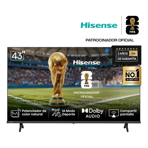 Smart TV Hisense Pantalla 43 Pulgadas 43A42K Full HD