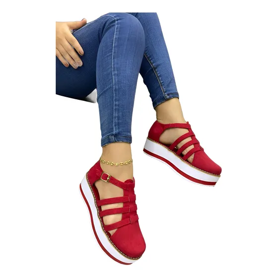 Sandalias Planas De Tiras Dama Casuales Moda Colombiana