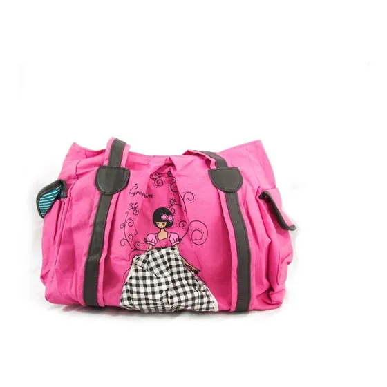 Bolso Cartera De Tela Con Muñeca Grande Para Damas