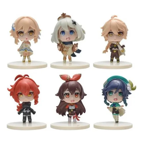 Genshin Impact Figura Muñeco Set Juguete Juego Anime
