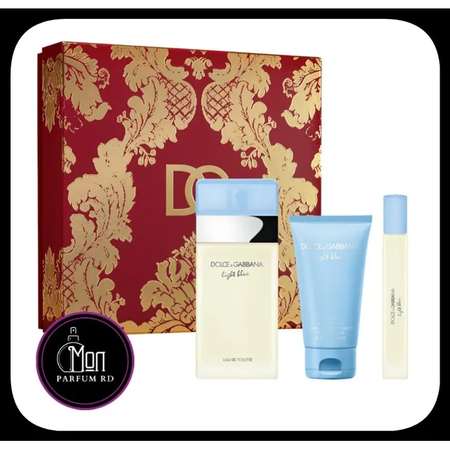 Perfume Light Blue By Dolce & Gabbana. Estuche 3 Piezas