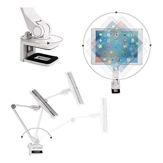 Soporte Resistente Para iPad Aluminio Brazo Largo 360 °