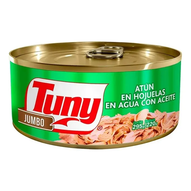 3 Pzas Atún Tuny En Agua Con Aceite Jumbo 295 G