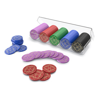 100 Pzas Fichas Poker Con Caja De Almacenamiento De Plástico 100 Pzas Fichas Poker Con Caja De Almacenamiento De Plástico