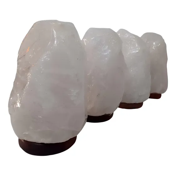 Lámpara De Sal Del Himalaya Natural Color Blanco 2-3kg