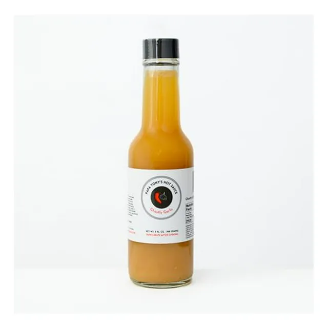 Salsa Picante Papa Tony's, Fantasmal Ajo Y Limón, 100% Natur