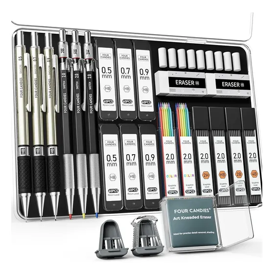 Portamina Mm 2.0 Kit Lápices Mecánicos Artísticos Colores