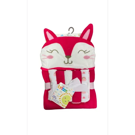 Set De Toalla De Bebe Con Capucha Mas 6 Babitas