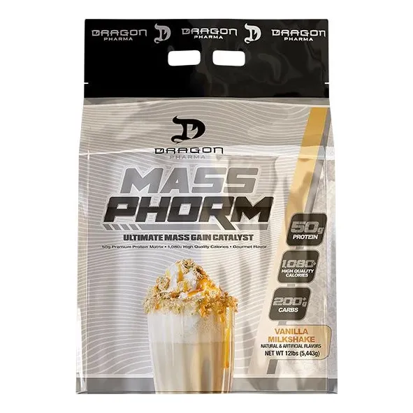 Dragon Proteina Massphorm Gainer Ganador De Peso 12 Lbs Sabor Chocolate Milkshake