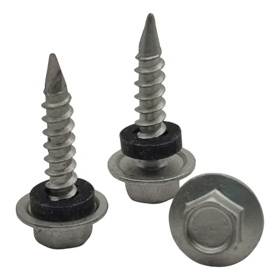 Tornillo Autoperforante Hex. P/ Techo Punta Espada  10 X 1  
