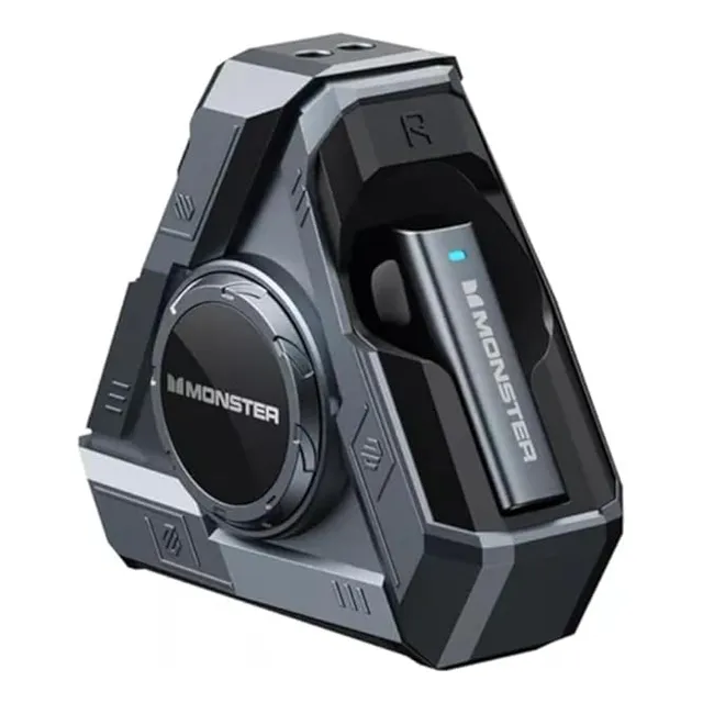 Audífono Bluetooth  Monster Xkt22  Gamer Spinner. Negro