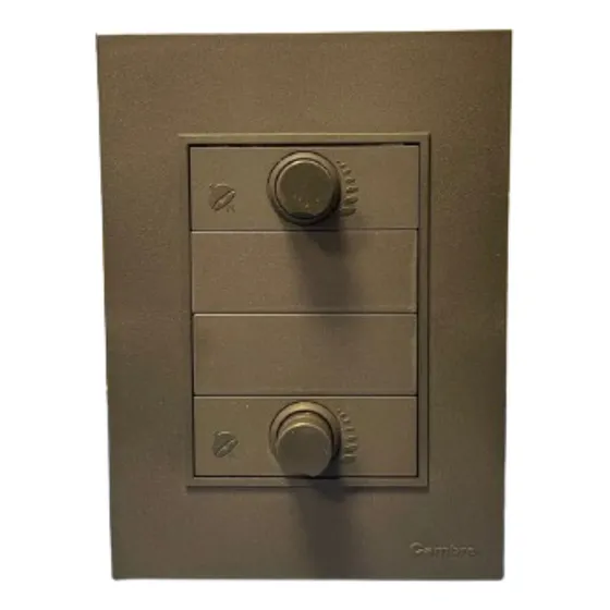 Llave Armada Cambre Bauhaus Gris Mate 2 Dimmer Led 8938 Ea Color Gris Oscuro