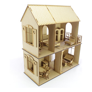 Casa De Muñecas Con Muebles Incluidos 2 Pisos Muñecas Peque Casa De Muñecas Con Muebles Incluidos 2 Pisos Muñecas Peque