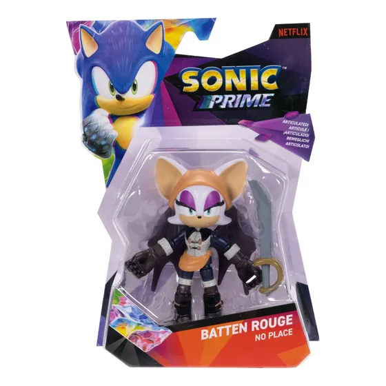 Rouge Figura Articulada + Accesorio 13cm Sonic Prime