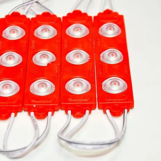 Modulo 3 Led Con Lupa Chip 5050 Blanco Y De Colores Avisos 