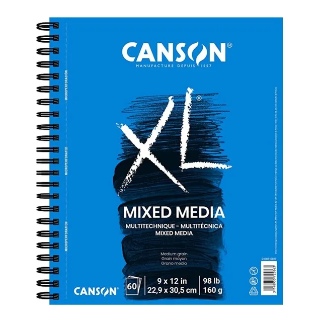 Cuaderno Block Sketchbook Dibujo Canson Xl Mix Media 23 X 30