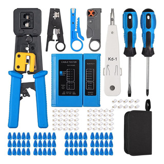 Probador Testeador Cable Pelacables Red Rj11/rj12/cat5 Cat6 Wudkit 541512 Azul Probador Testeador Cable Pelacables Red Rj11/rj12/cat5 Cat6 Wudkit 541512 Azul