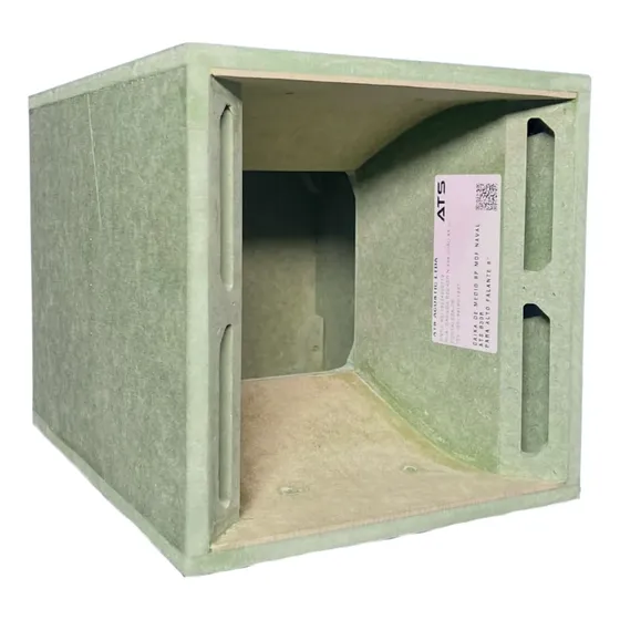 Caixa Para Médio Grave 8 Polegadas Mdf Ultra Ats 830r Trio