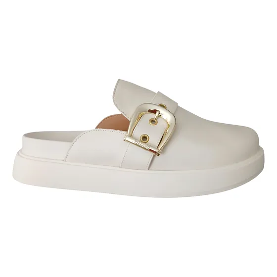 Suecos Vizzano Blancos Mule Hebilla Livianos Mujer