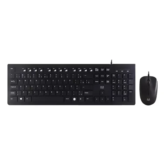 Combo Teclado Y Mouse Usb Multilaser Tc503 Negro
