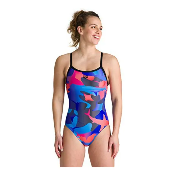 Traje De Baño Deportivo Para Mujer Arena Con Estampado Y Esp