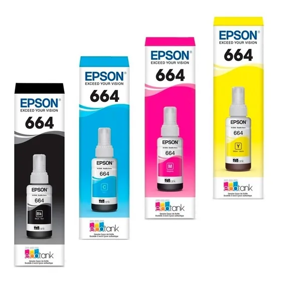 Tinta Botella 664 Original Para Epson Cada Uno