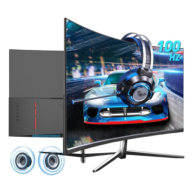 Monitor Gamer Curvo IOTWE K27Q 27" LED Full HD 100Hz Negro 127V HDMI VGA Altavoz 6W