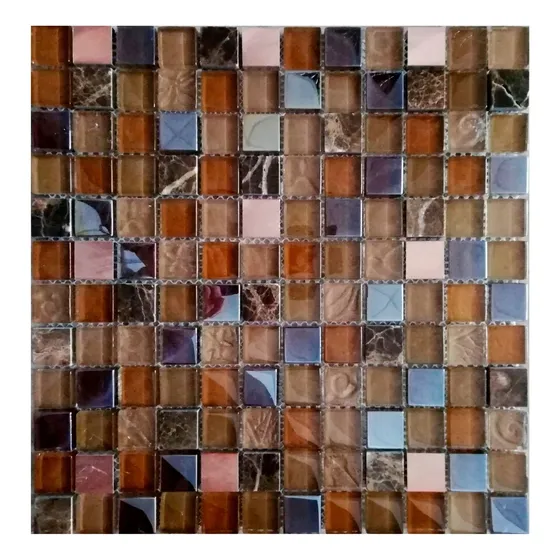 Guarda Mosaico De Vidrio Y Metal 30x30 : Pm 230302