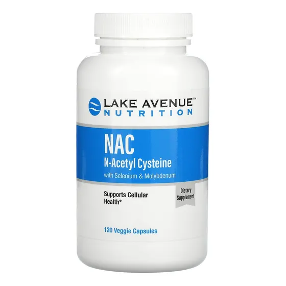 N-acetil-l-cisteína De Lake Avenue, 600 Mg, 120 Cápsulas Veg