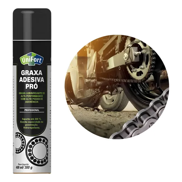 Graxa Adesiva Profissional Spray Alta Aderencia 400ml/300g