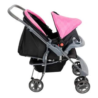 Carrinho De BebĂȘ TopĂĄzio Travel System Com BebĂȘ Conforto Cor Rosa Chassi Cinza Carrinho De BebĂȘ TopĂĄzio Travel System Com BebĂȘ Conforto Cor Rosa Chassi Cinza