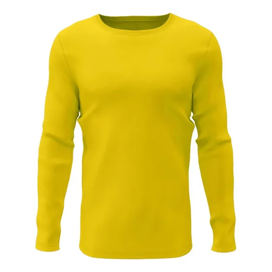 Remera Termica Amarillo Oro Manga Larga Camiseta Sport