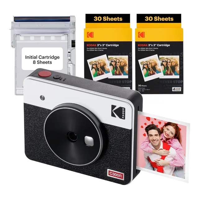 Kodak Mini Shot 3 Retro 4pass Camara Instantanea Con 68 Pape