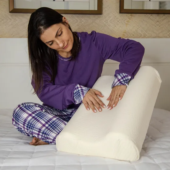 Travesseiro Curve Nasa Cervical Para Coluna Firme