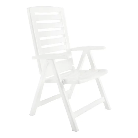 Sillon Reposera Ipanema Plegable 5 Posiciones Color Blanco Garden Life