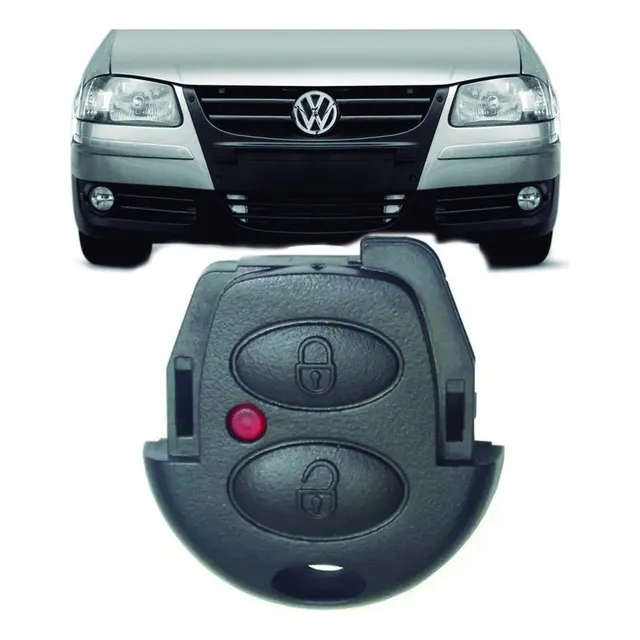 Capa Chave Volkswagen 2 Botoes Gol G4 Cross Fox 2006 A 2010