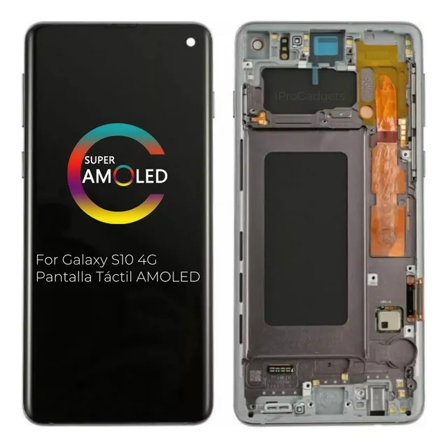 Sjp-sjp-ª Tela De Toque Lcd Com Moldura Para Samsung S10 G97