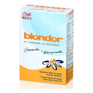 Wella Blondor Camomila Kit - Clareador Pó Descolorante Kit T Wella Blondor Camomila Kit - Clareador Pó Descolorante Kit T