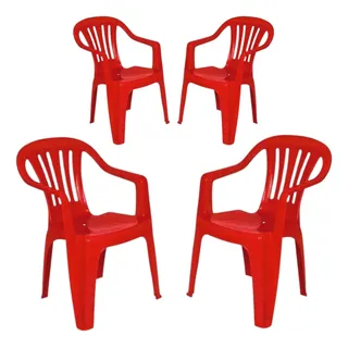 Conjunto 4 Poltronas Resistente Poltronas Até 182kg C Braços Conjunto 4 Poltronas Resistente Poltronas Até 182kg C Braços