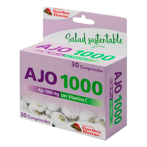 Ajo 1000 Garden House Con Vitamina C X 30 Comprimidos Sin Sabor