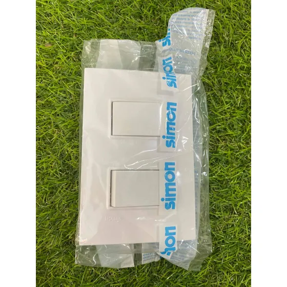Interruptor Doble Empotrable. Marca:simon