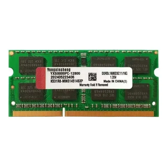 Memória Ram Ddr3l 1x16gb 1600mhz Notebook Sodimm De 1,35v