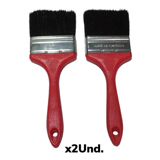 Brocha Cerdex Doméstica Roja 3 Pulgadas 