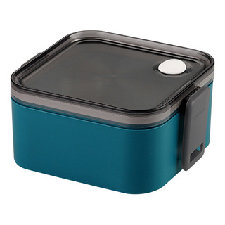 Fiambrera Bento Box De Plástico De Doble Capa Para Microonda Fiambrera Bento Box De Plástico De Doble Capa Para Microonda