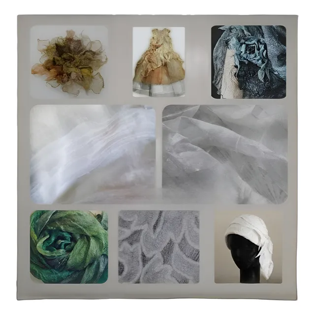 Tela Seda Silk 100% Natural Orgánico Art Fieltro Artesanal