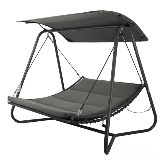 Sillon Colgante Reposera Doble Columpio Con Toldo