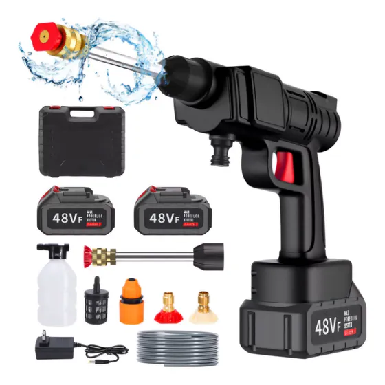 Hidrolavadora Inalámbrica Alta Presión + 2 Baterías + Extras