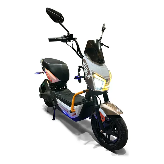 Motoelectrica Roadmaster Aguila 45kmh 800watts Freno Hid Color Blanco Cafe Naranja
