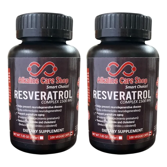 Resveratrol Alkaline Care 200 Cápsulas Natural