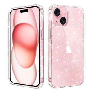Funda Compatible Con iPhone 15 Con Purpurina, Transparente Y Funda Compatible Con iPhone 15 Con Purpurina, Transparente Y
